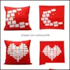 Pillow Case Bedding Supplies Home Textiles Garden Sublimation Blank Moon Star Pillowcases Red Soft Household Pillowslip Love Heart Men Wom