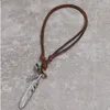 Ретро -перо ожерелье с пером