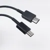 PD 25W Type-C to Type-C Cable Fast Charge USB C Charging Cables Data Sync for Samsung Galaxy S20 Note 10 Note20 Smartphones