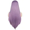 Parrucche sintetiche per capelli Cosplay Qqxcaiw Parrucca lunga diritta con parte centrale Nero Bianco Rosa Arancione Viola Grigio Parrucche sintetiche resistenti al calore per donne 220225