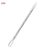 stainless Double Cuticle Remover Diy Nail Art Manicure Stainless Steel Spoon Shape Pusher dead skin Tool