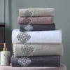 AHSNME 80x140cm Sevina Bath 100% katoen El Spa Club Sauna Beauty Peacock White Purple Gray Salon Gratis Custom Towel 220616