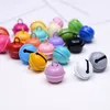 Party Decorative Christmas colored bell 22mm candy-colored painted small party pet keychain accessories LK0052