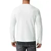 Printemps T-shirt Hommes Mode Henley Col À Manches Longues Hommes T-shirt Coton Slim Fit Confortable Casual Top Tees Hommes Vêtements 2022 T220808