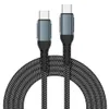 Кабель USB C мощностью 100 Вт для быстрой зарядки, длина 6 футов, USB 2.0, тип C, 5 А, подача питания, нейлоновый плетеный зарядный шнур, совместимый с Samsung Galaxy S21 S20 S10 Note 10