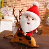 Pluche pop speelgoed kerst kerstman pop cartoon dier vrolijk kerstkist santa decoraties pluche speelgoedcadeau voor ldren j220729