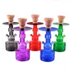 Più nuovo Narghilè Shisha Bong Set Fumo Pipa ad acqua Ciotola Stelo arabo Strumenti Tubo singolo 5 colori Tubo zucca diamante 3 Stili Scegli