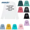 T-shirt personalizzata a maniche lunghe in cotone 100 Crea il tuo testo di design Uomo Donna Stampa T-shirt originale da regalo di alta qualità 220614