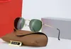 클래식 디자이너 선글라스 3548 브랜드 UV400 안경 금속 골드 프레임 태양 안경 남성 여성 거울 선글라스 폴라로이드 유리 렌즈 상자