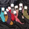 İns moda tasarımcı kadın çorap tekstil nakış mektubu gündelik spor pamuk çoraplar sonbahar kış sıcak rahat uzun çorap 5782235