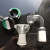 Pronto para enviar asiolas sidecar Gongueiros retos Tubo Perc Bongs de vidro Mini Dab Rigs Rig Bubblers de vidro Tanque grosso fumando com tigela DGC1258