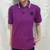 Heren T-shirts Topstoney Heren Polo's T-shirts Borduurwerk Zomer Mode T-shirt Kraag Mannelijke Fashin Polo Shirt Mannen Korte Mouw Slim Fit T-shirt