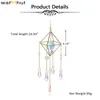 WarmHut Crystal Rainbow Suncatchers Glass Pendant Hanging Ornament Prism Ball Sun Catcher Window Maker for Car Home Garden Decor 220407