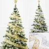 NEW 50 LED 5M Double Layer Fairy Lights Strings Christmas Ribbon Bows With LED Christmas Tree Ornaments New Year Navidad Home4023200