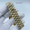 Relógio masculino clássico de concha de ouro de luxo 41mm mecânico automático de aço inoxidável tatuagem de computador diamante completo