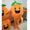 Halloween Orange Mascot Costumi Abito da festa di Natale Abito Carnevale Carnival Pubblicità per feste di compleanno Outfit di costumi
