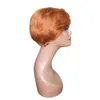 Цельночерные женские бразильские прямые парики без шнурка, регулируемые предварительно выщипанные машинным способом человеческие волосы, бесклеевые парики8947720