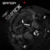 SANDA Top Brand Sports Mens Watches Military Quartz Watch Man Waterproof Wristwatch for Men Clock shock relogios masculino 6030 220530