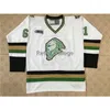 CHEN37 C26 NIK1 #61 John Tavares London Knights White Green Hockey Jersey broderi Stitched Anpassa valfritt nummer och namntröjor