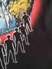 Vintage Earthman Wash High Street Punk Rock Metal Band Short Sleeve T-shirt