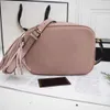 En Kaliteli Çanta Cüzdan Çanta Kadın Çanta Çanta Crossbody Soho Çanta Disko Omuz Çantası1 Saçaklı Messenger Çanta-Çanta 22cm