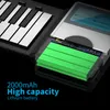 88 key hand roll up piano digital controlador midi sintetizador de piano eletrônico teclado de silicone macio teclado dobrável teclado