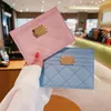 Designer Credit Card Holders Embroidered Men Woman Mini Wallet Fashion Solid Coin Purse Pocket Interior Slot Pockets Genuine Leather Caviar C Metal Luxury Wallets