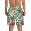 Shorts pour hommes vêtements de plage à séchage rapide crâne fleurs jour mexicain maillot de bain hommes 2022 maillot de bain été hommes maillots de bain hommes