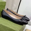 발레 플랫 클래식 신발 여성 기본 가죽 트위드 천 두 컬러 스플 라이스 활 라운드 패션 크기 35-41