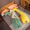 Dolls Cm Long Sleeping Cushion Kawaii Dinosaur Giraffe Flamingo Goose Peluche Toy Stuffed Soft Dolls For Children Baby soothing Gifts J2