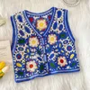 Gilets pour femmes Chaleco Mujer Bohemain Floral Broderie Crochet Gilet Été Plage Vacances Tops Femmes Sans Manches Gilet De Mode Luci22