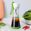 Salad Tools Rotating Salad Dressing Stirring Cup Manual Seasoning Sauce Dipping Coffee Juice Mixer Bottle for Kitchen Accessories 20220607 D3