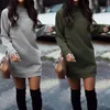 Kadın Sweatshirt Elbise Hoodies Sonbahar Spor Gündelik Uzun Kollu Split Sweatshirt Kapşonlu Elbise Kadın Günlük Kapüşonlu Sweatshirt