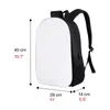 Mochilas de sublimação por atacado DIY Mochilas em branco Outros suprimentos de escritório Saco de impressão de transferência de calor Bolsa de estudante de poliéster criativo pessoal C0702X33