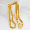 Chains Vintage 50CM Long 18K Gold Necklace For Men Womens Chain Rope Link Male Golden Necklaces WholesaleChains ChainsChains