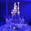 decorazione Candeliere in acrilico 3 8 teste Tutti i portacandele trasparenti Candelabro per matrimoni Centrotavola Porta fiori Candelabro imake101