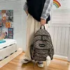 Rucksack Stil Tasche Abend Mode Mädchen College Schule Casual Einfache Frauen Leopard Buch Packtaschen für Teen Reise Schulter s Laptop 220801