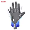 Boodun fietshandschoenen mannen vrouwen half vinger anti slip fiets ademend MTB Road Bicycle Sport Fishing Racing 220624