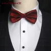 Huishi Bow Tie Erkekler Kadın Ziyafet Düğün Partisi Damat Boy Kaliteli Bowtie Kelebek Düğümü Erkekler Bowties Siyah Altın