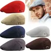 2021 ファッション夏の男性帽子通気性メッシュ新聞少年キャップ屋外 Gorros ファッション太陽の帽子フラットキャップユニセックス調節可能なキャップ Gorras J220722