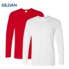 2pcs/lote 100% algodão Homens de manga comprida camiseta primavera outono de alta qualidade cor sólida o-gola bloco camisetas camiseta homm masculino t220808