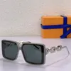 New Designer Mens or Womens Sunglasses Z1481E Fashion Classic Square Sunglasses Gold and Silver Chain Temples Daily Casual Outdoor UV400 Protection With Box