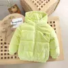 2-8 Year Old New Baby Winter Corduroy Bread Coat Childrens Down Cotton Coat Boys Winter Parka Children solid Cotton Jacket J220718