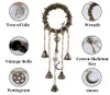 Decorative Objects & Figurines 1pcs Handmade Hanging Bells Protection Door Hangers Wind Chimes Wreath Wiccan Magic For Home DoorDecorative D