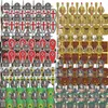 Conjuntos Militares Medievais Figuras Blocos de Construção Capacetes Peças de Soldado Armas de Cavaleiro Espada Romana Acessórios Brinquedos para Crianças 220414