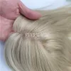 Ny kommande lager markerar Ash Blonde Virgin Human Hair Toppers Mono med öppen inslagsbas för tunnare kvinnor