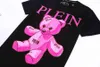 Men's Outdoor Summer Luxury Designer Collection Brand e Plaine Sleeve Round Neck Personality Bear Pp Printing Men's S Philipps s wMP7698421