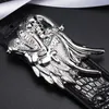 Cinture Linshe Cintura da uomo Maschile Vero coccodrillo Argento sterling 925 Business Fashion Tide