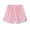 Novos shorts de basquete ao ar livre verão de verão esportes curtos para meninas calças de praia de férias estampadas em cores sólidas 8yr d3