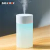 Umidificatore ad ultrasuoni USB da 260 ml Lampada a LED Mini diffusore di olio essenziale Purificatore per auto Aroma Anion Mist Maker con luce romantica 220727